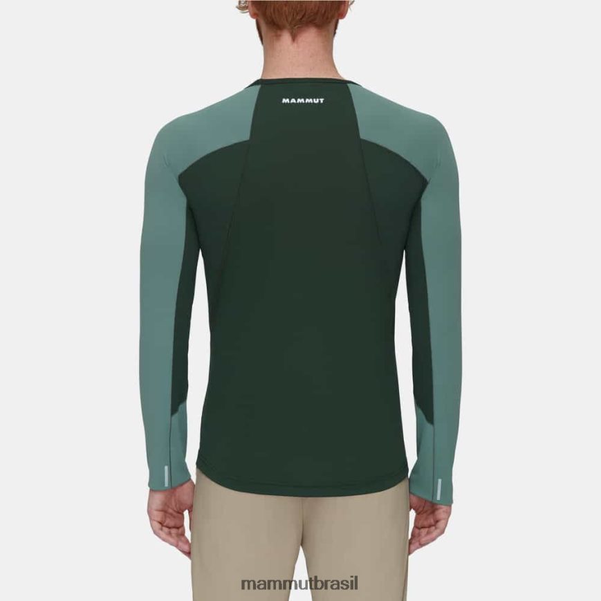 manga longa aenergy fl homens TZF08F858 Mammut roupas madeiras de jade escuras