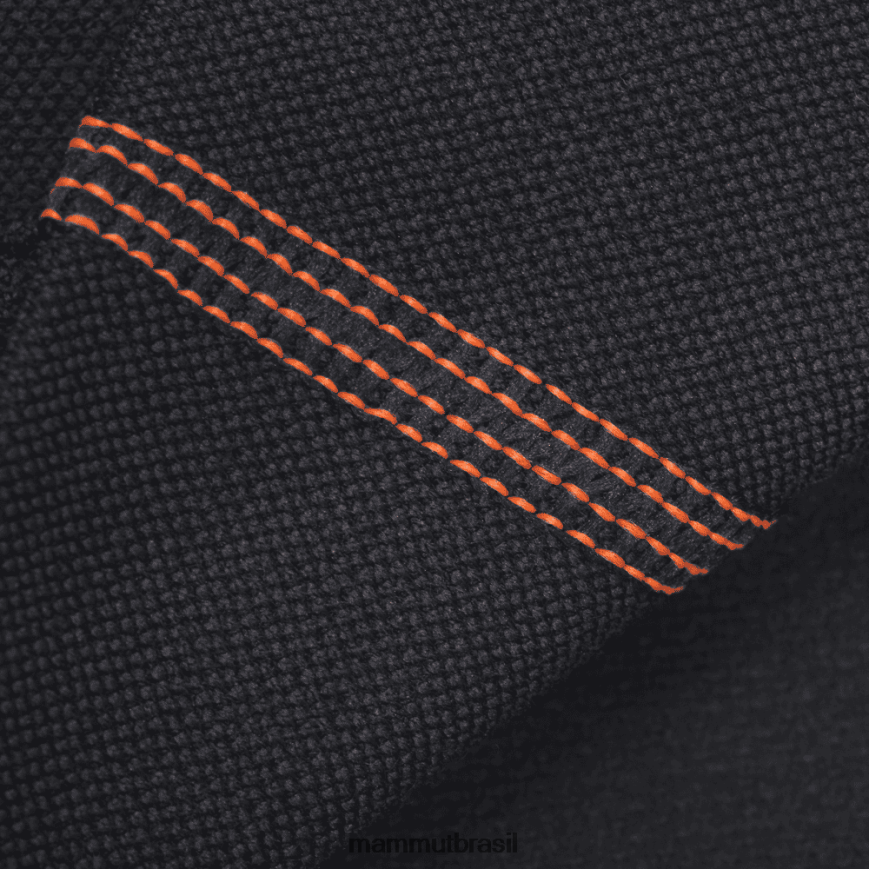 trift manga longa com meio zíper homens TZF08F223 Mammut roupas preto