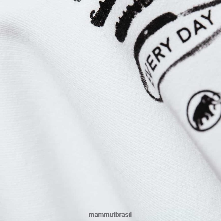 gola redonda core ml todos os dias homens TZF08F1084 Mammut roupas branco
