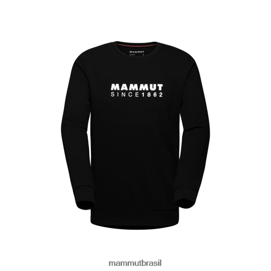 logotipo da gola careca core ml homens TZF08F1036 Mammut roupas preto