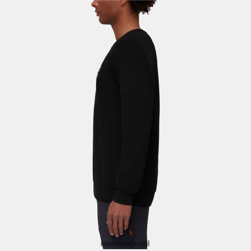 logotipo da gola careca core ml homens TZF08F1036 Mammut roupas preto