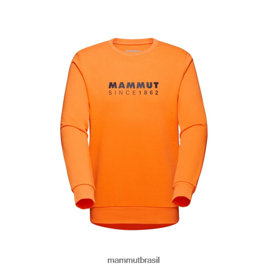 logotipo da gola careca core ml homens TZF08F1037 Mammut roupas tangerina escura