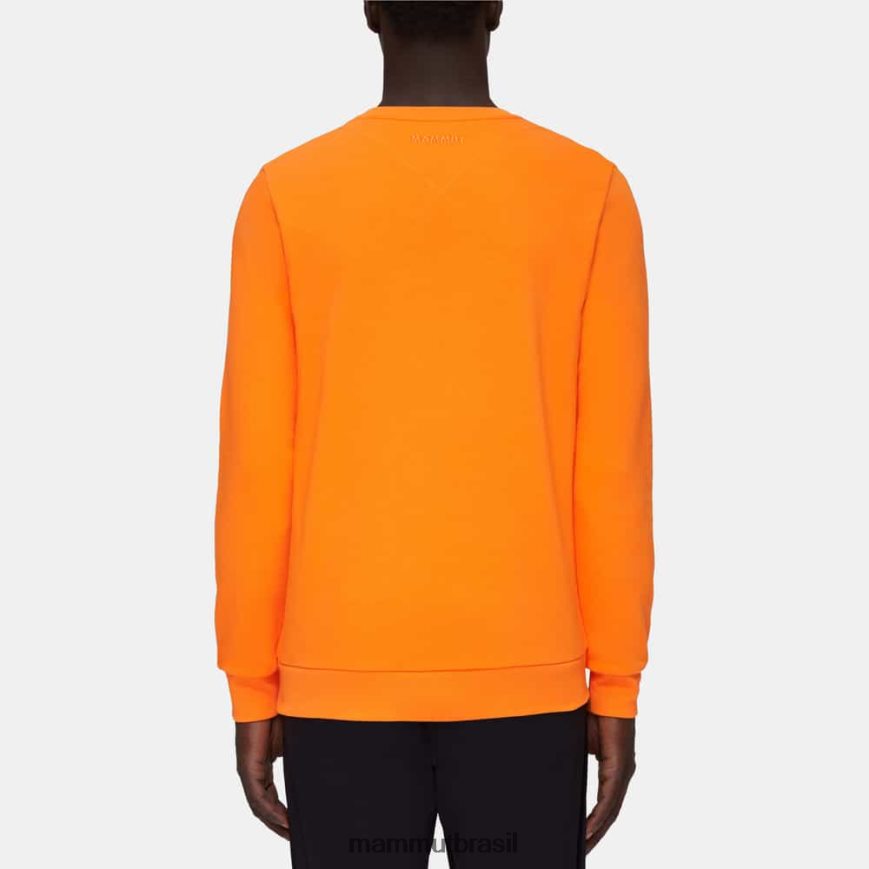 logotipo da gola careca core ml homens TZF08F1037 Mammut roupas tangerina escura