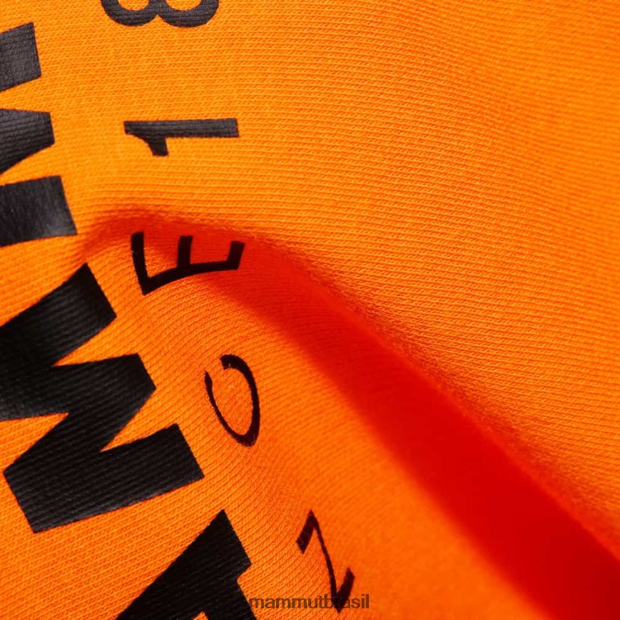 logotipo da gola careca core ml homens TZF08F1037 Mammut roupas tangerina escura