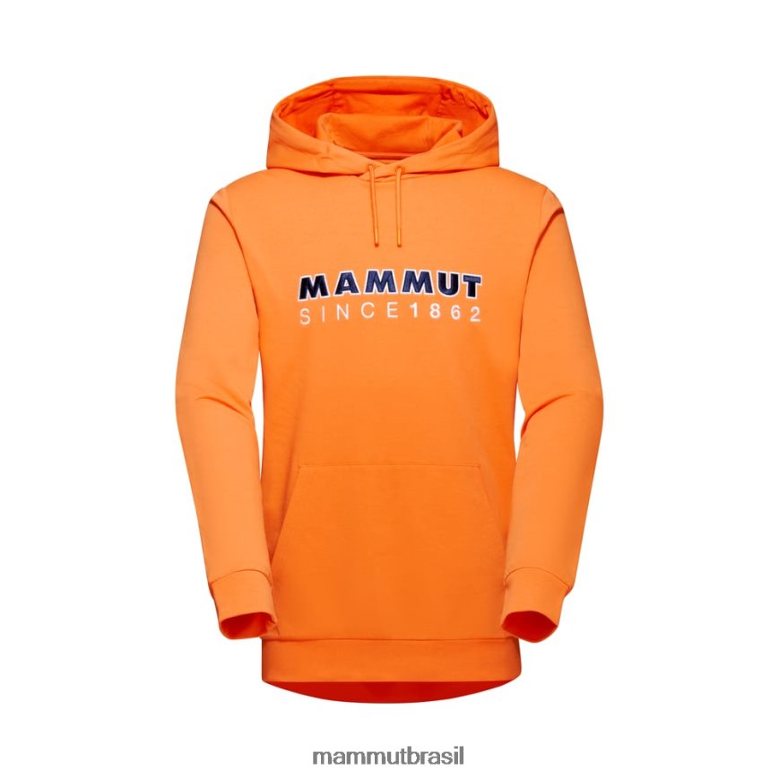 ml logotipo com capuz homens TZF08F1111 Mammut roupas tangerina escura