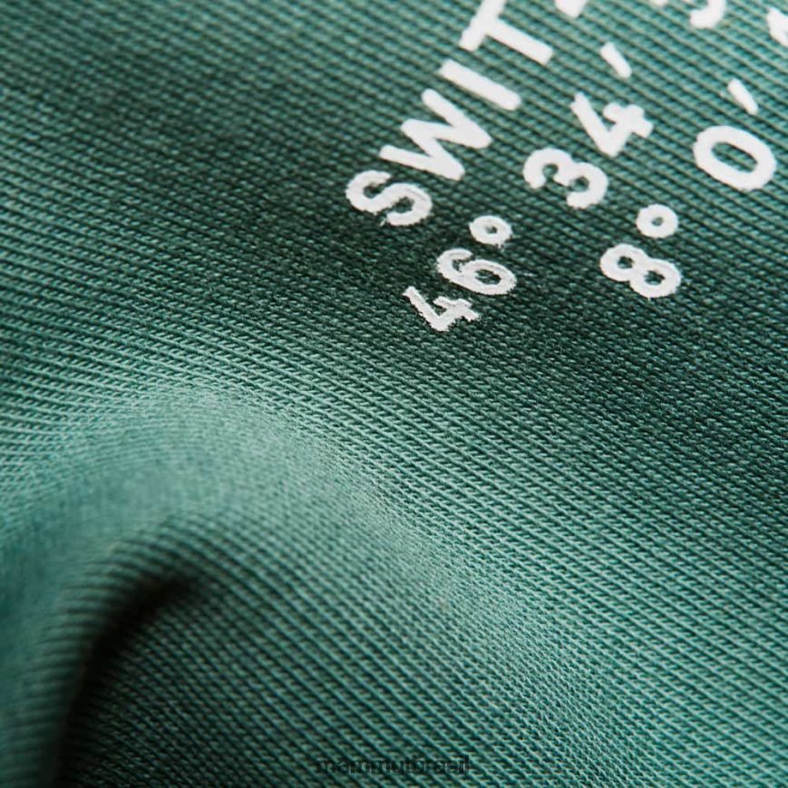 pico de gola careca core ml homens TZF08F144 Mammut roupas jade escuro