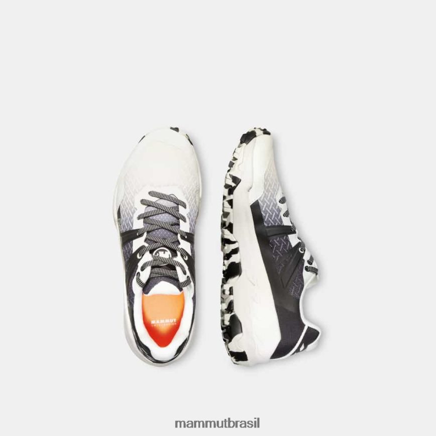 sertig ii baixo mulheres TZF08F347 Mammut calçados branco-preto brilhante