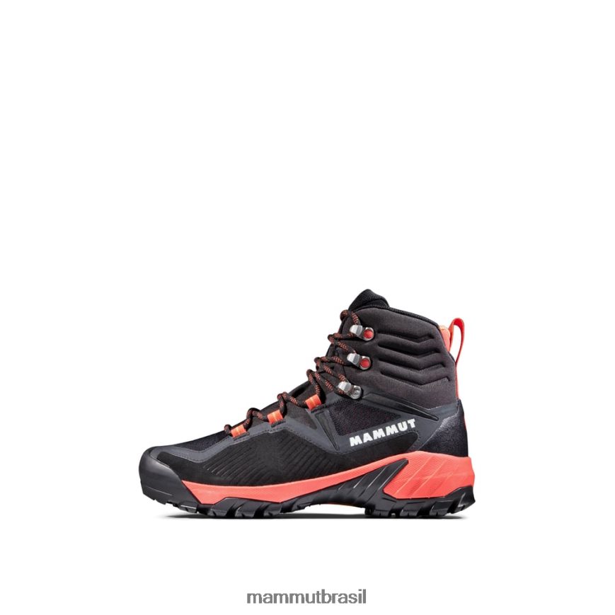 sapuen high gtx mulheres TZF08F1260 Mammut calçados salmão preto-escuro