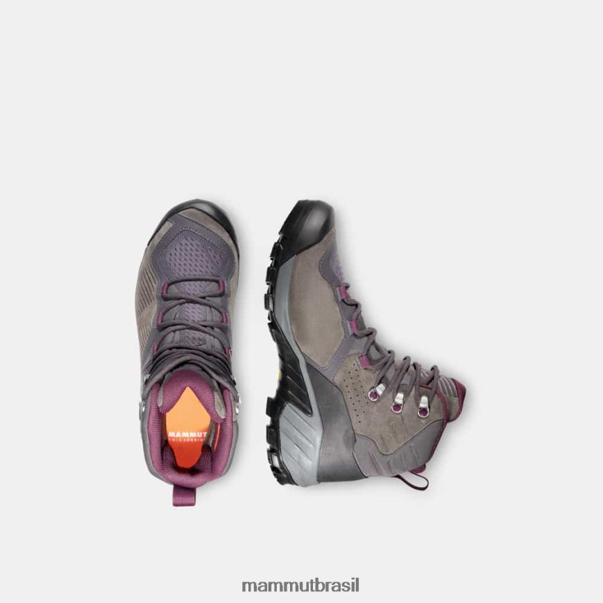 sapuen high gtx mulheres TZF08F344 Mammut calçados titânio escuro-uva clara