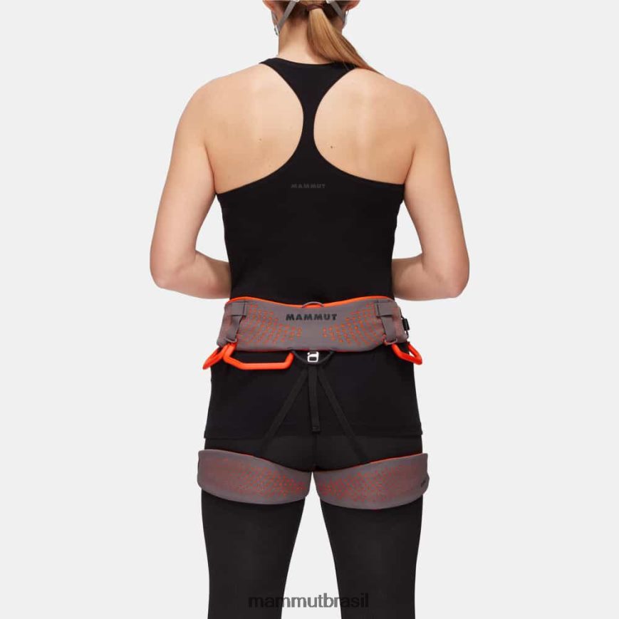 arnês de ajuste rápido de conforto mulheres TZF08F500 Mammut equipamento laranja de segurança para tubarões