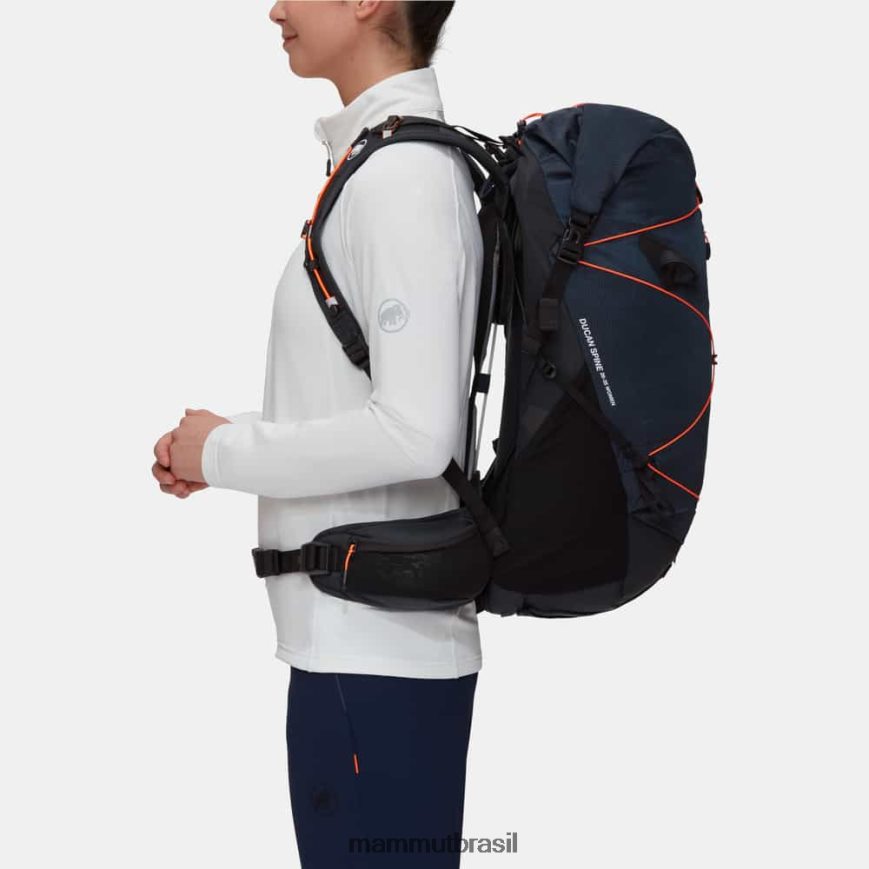coluna ducana 28-35 mulheres TZF08F1452 Mammut equipamento marinho-preto