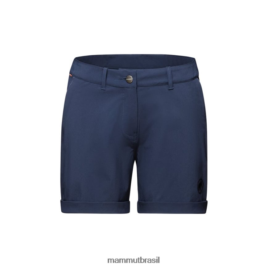 bermuda com punho em rolo runbold mulheres TZF08F951 Mammut roupas marinho
