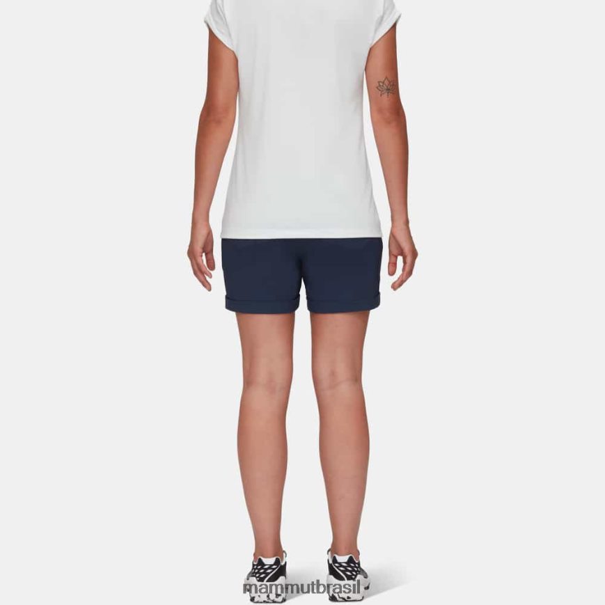 bermuda com punho em rolo runbold mulheres TZF08F951 Mammut roupas marinho