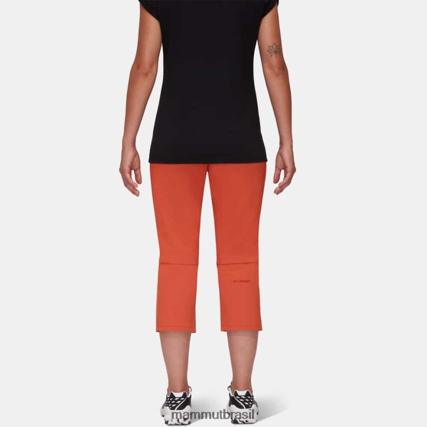 calça capri runbold mulheres TZF08F820 Mammut roupas terracota