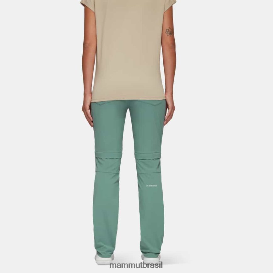 calça com zíper runbold mulheres TZF08F1119 Mammut roupas jade escuro