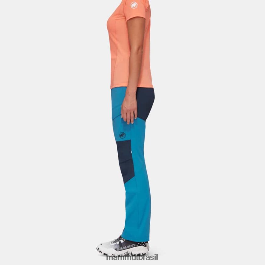 calça híbrida zinal mulheres TZF08F830 Mammut roupas gelo marinho profundo