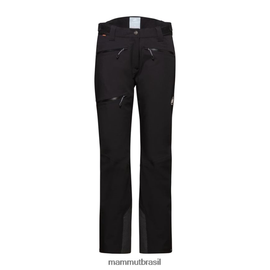 calça térmica stoney hs mulheres TZF08F233 Mammut roupas Preto branco