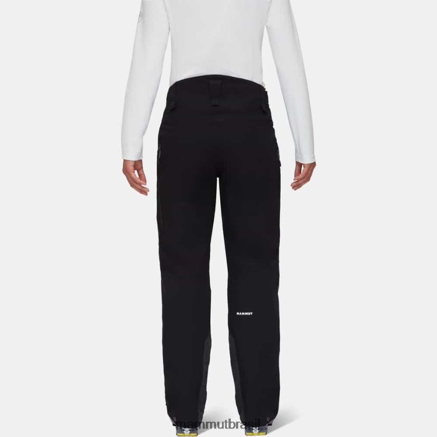 calça térmica stoney hs mulheres TZF08F233 Mammut roupas Preto branco