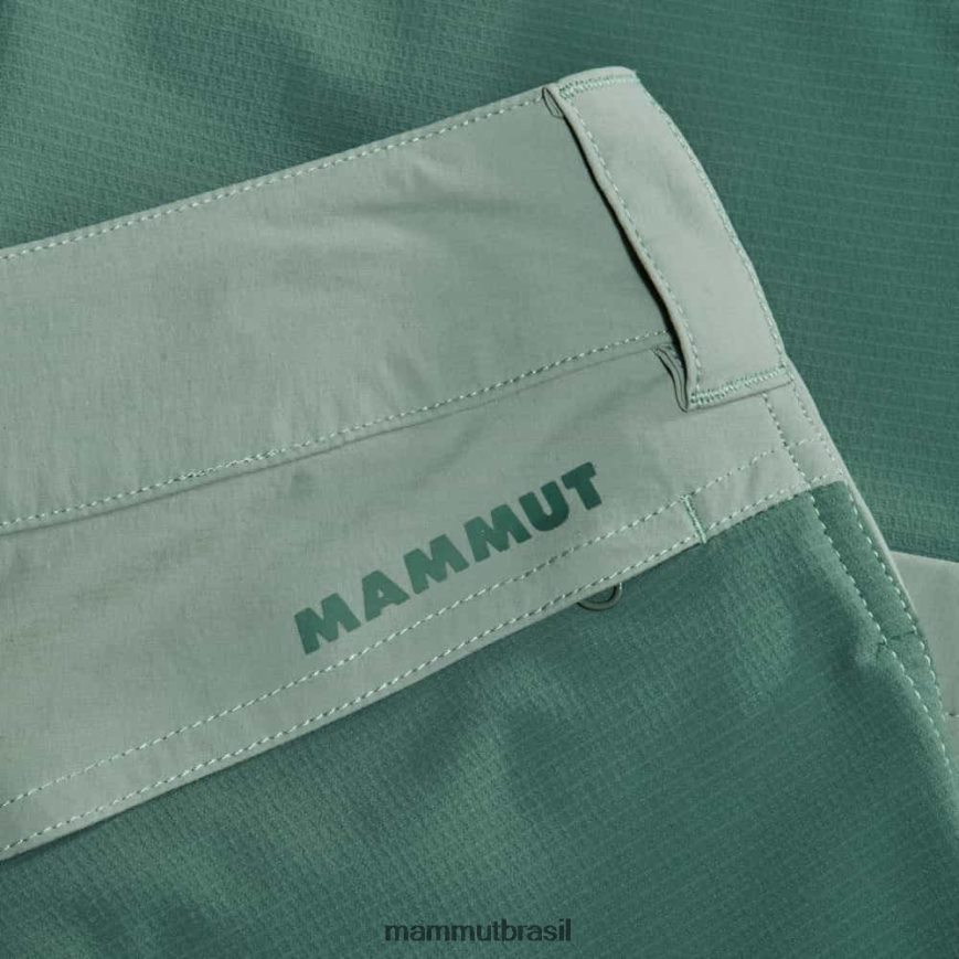 calça zinal híbrida com zíper mulheres TZF08F1100 Mammut roupas jade-jade escuro