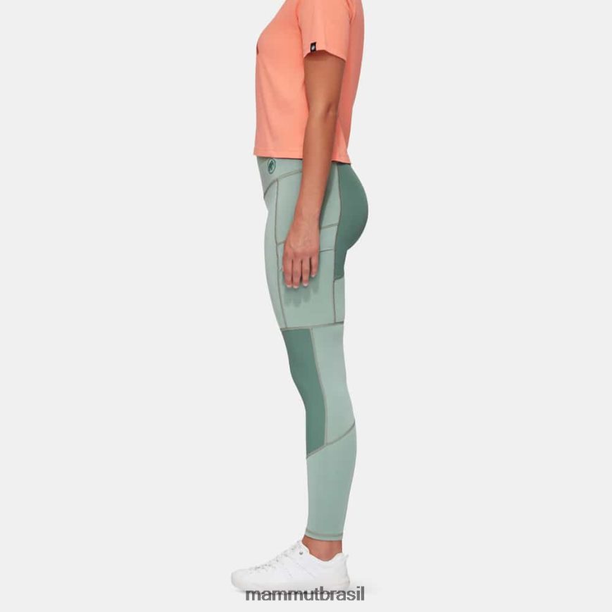 meia-calça híbrida zinal mulheres TZF08F94 Mammut roupas jade-jade escuro