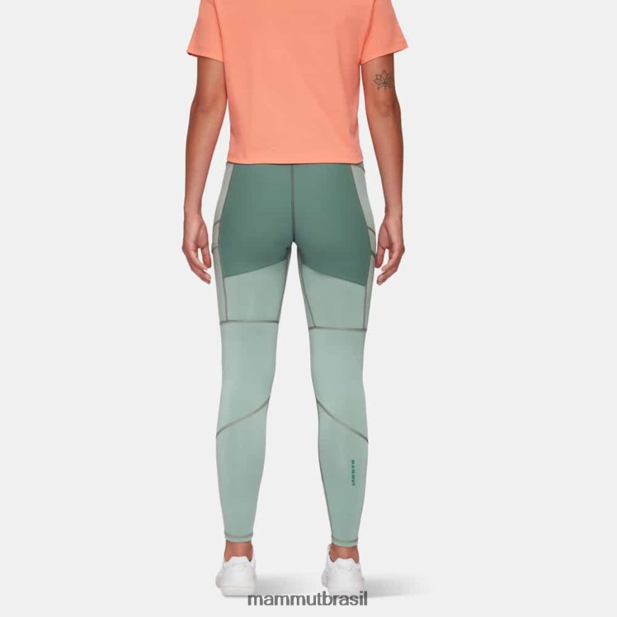 meia-calça híbrida zinal mulheres TZF08F94 Mammut roupas jade-jade escuro