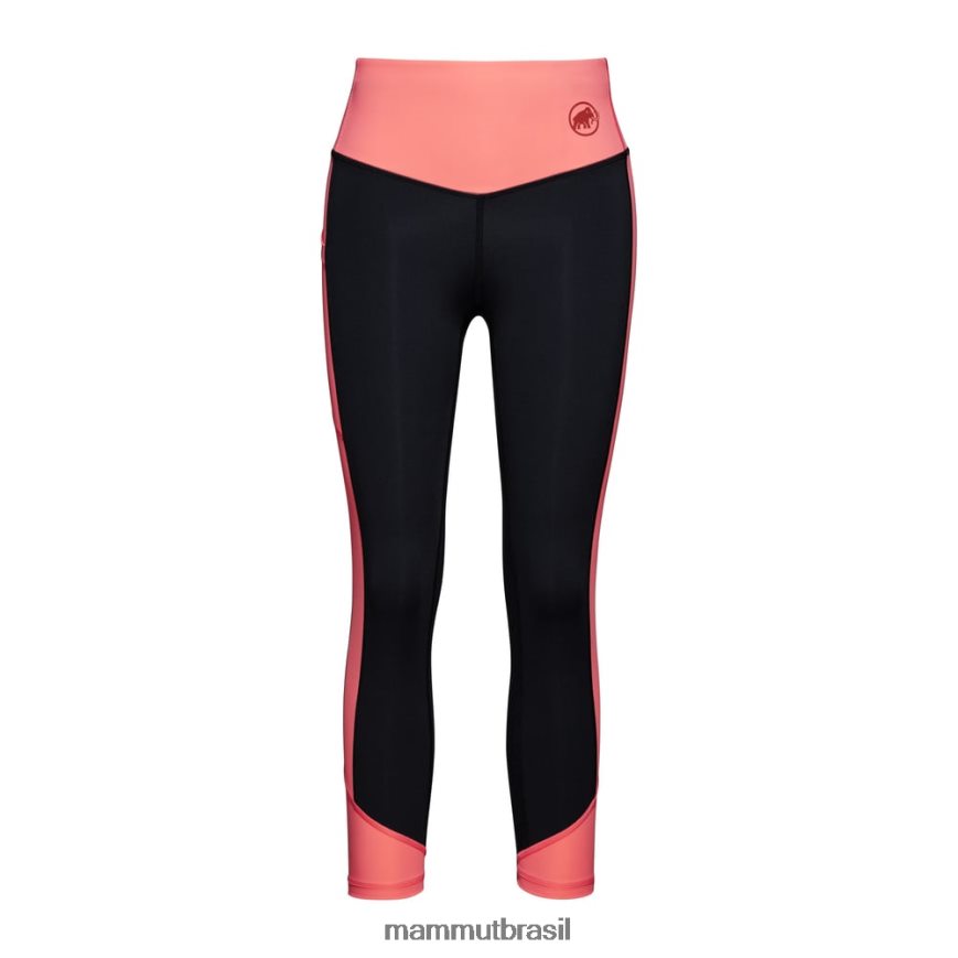 meia calça massone 7/8 mulheres TZF08F843 Mammut roupas salmão-preto