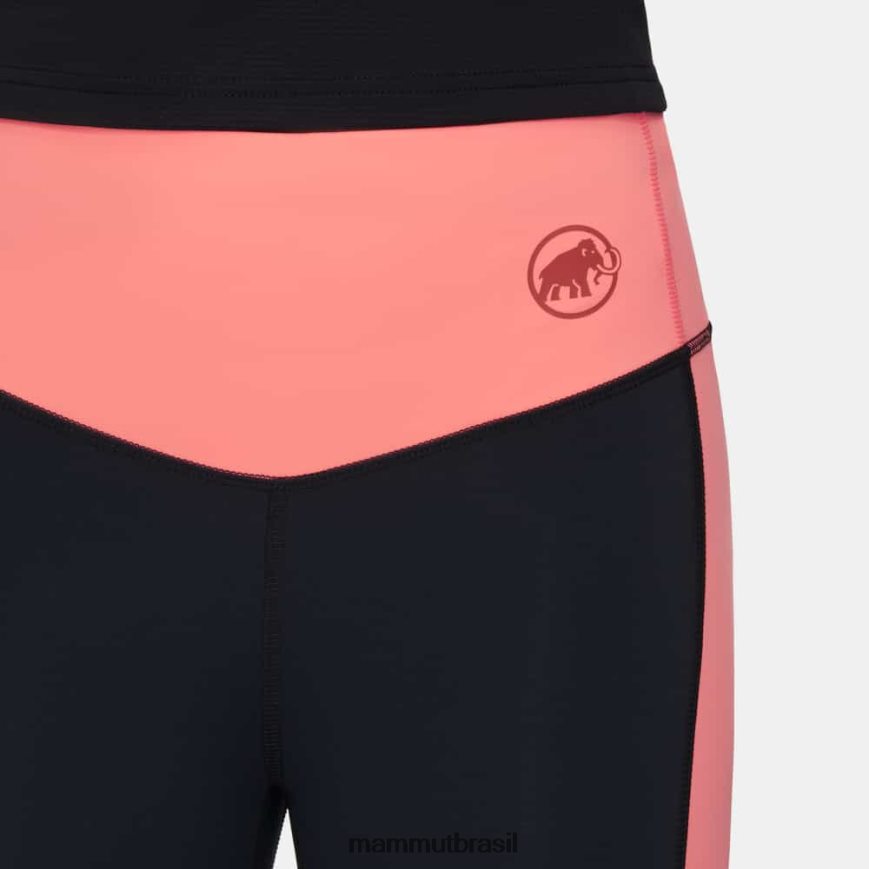 meia calça massone 7/8 mulheres TZF08F843 Mammut roupas salmão-preto