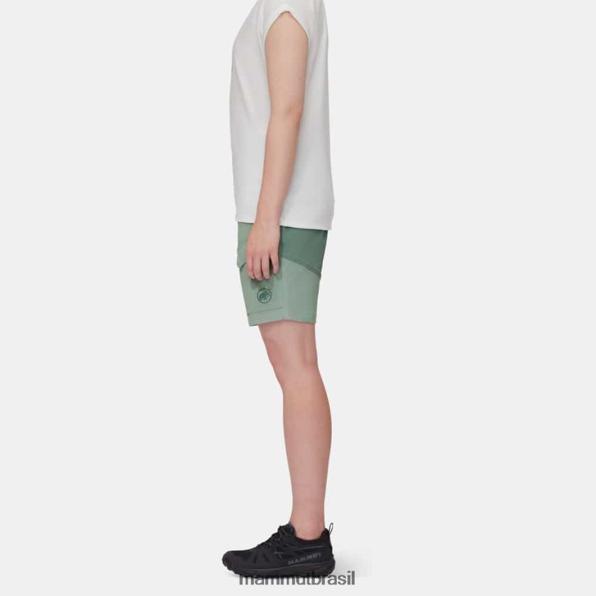 short hibrido zinal mulheres TZF08F834 Mammut roupas jade-jade escuro