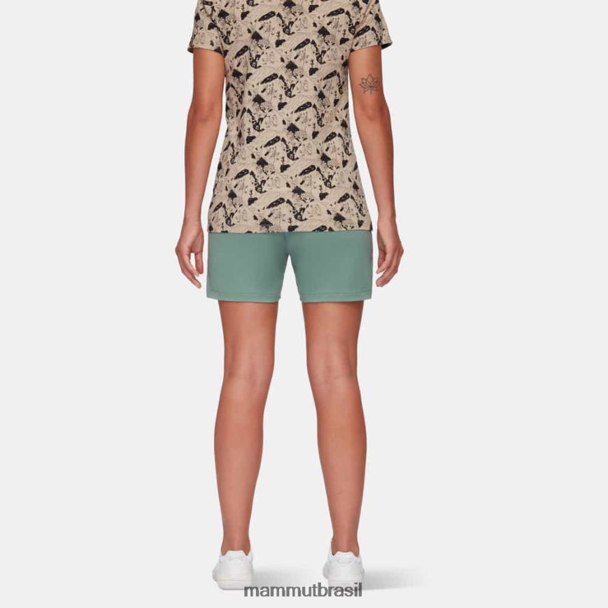 shorts claros massone mulheres TZF08F791 Mammut roupas jade escuro