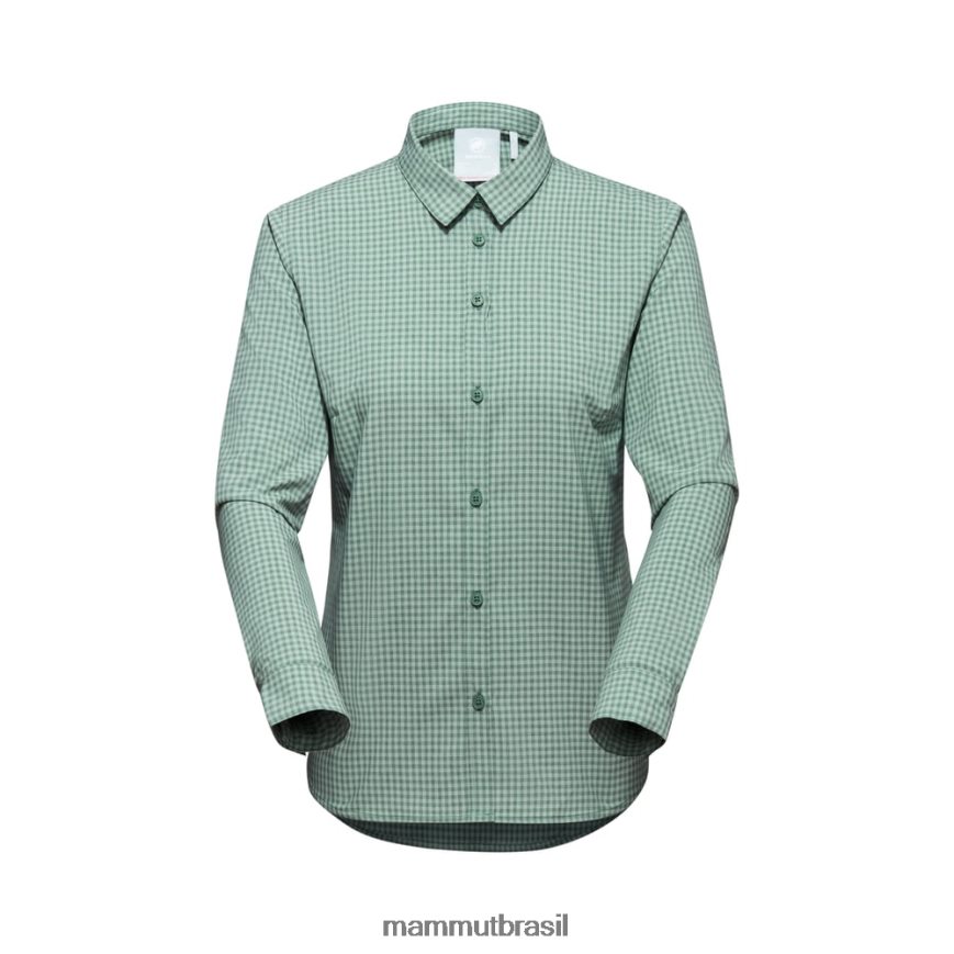 camisa manga longa aada mulheres TZF08F103 Mammut roupas jade-jade escuro