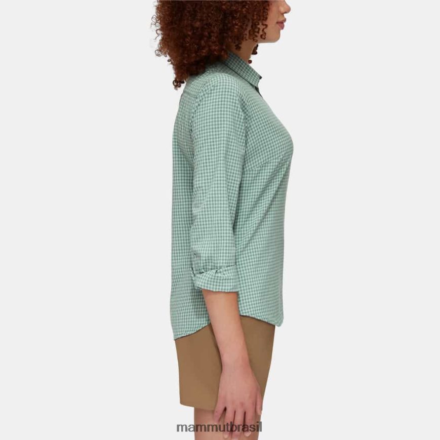 camisa manga longa aada mulheres TZF08F103 Mammut roupas jade-jade escuro