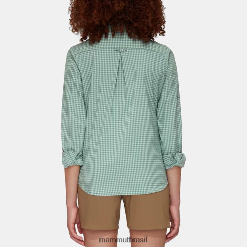 camisa manga longa aada mulheres TZF08F103 Mammut roupas jade-jade escuro