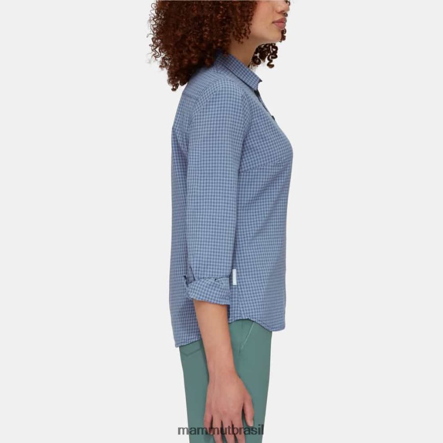 camisa manga longa aada mulheres TZF08F793 Mammut roupas noite de luz marinha