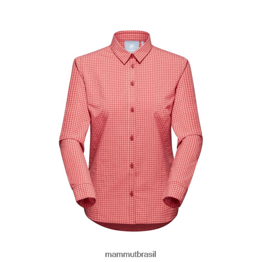 camisa manga longa aada mulheres TZF08F794 Mammut roupas terracota-salmão