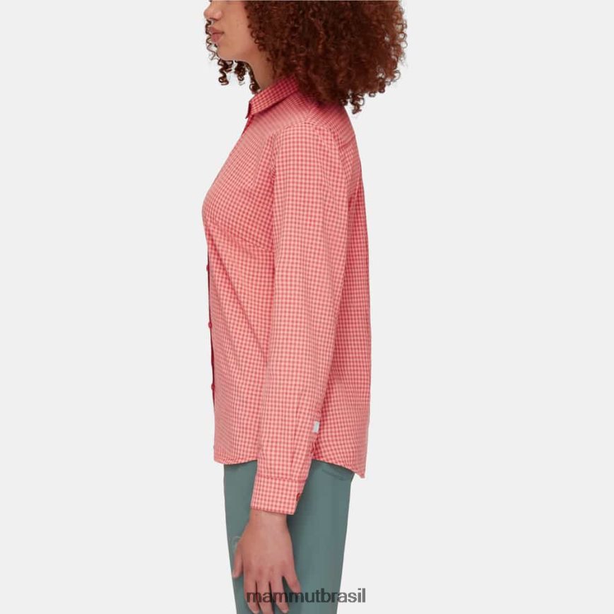 camisa manga longa aada mulheres TZF08F794 Mammut roupas terracota-salmão