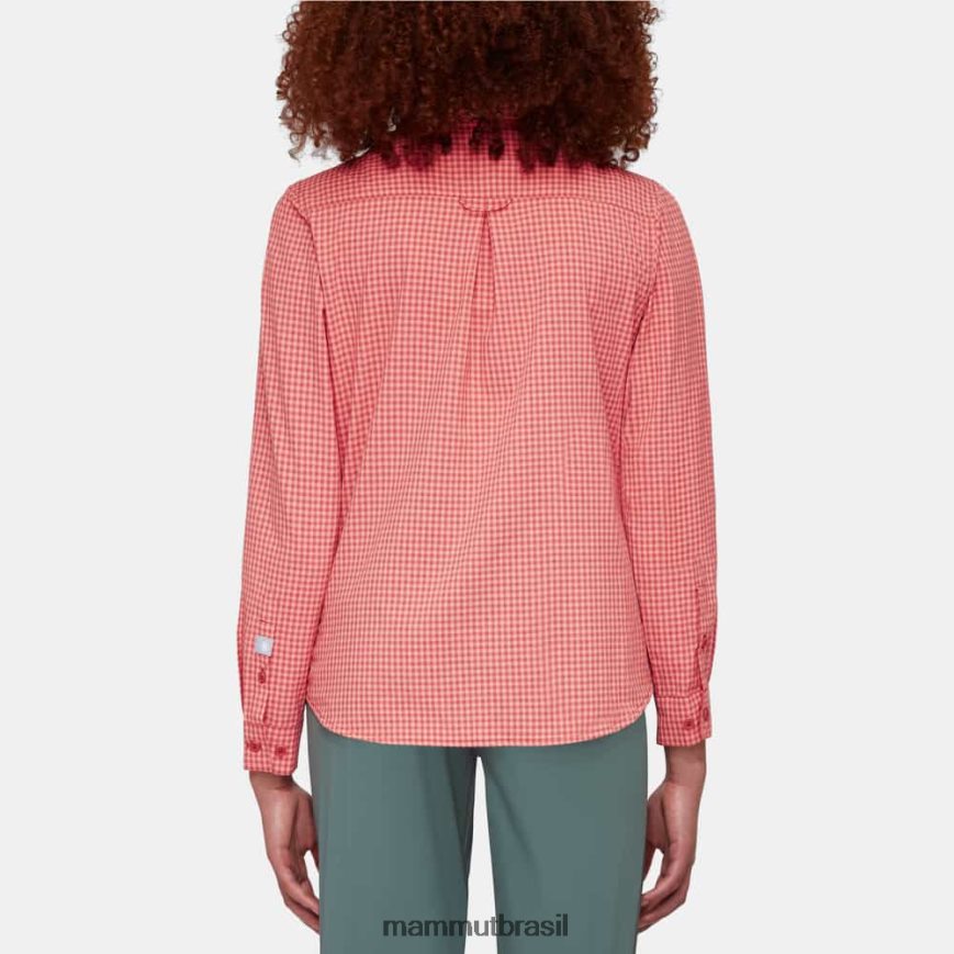 camisa manga longa aada mulheres TZF08F794 Mammut roupas terracota-salmão