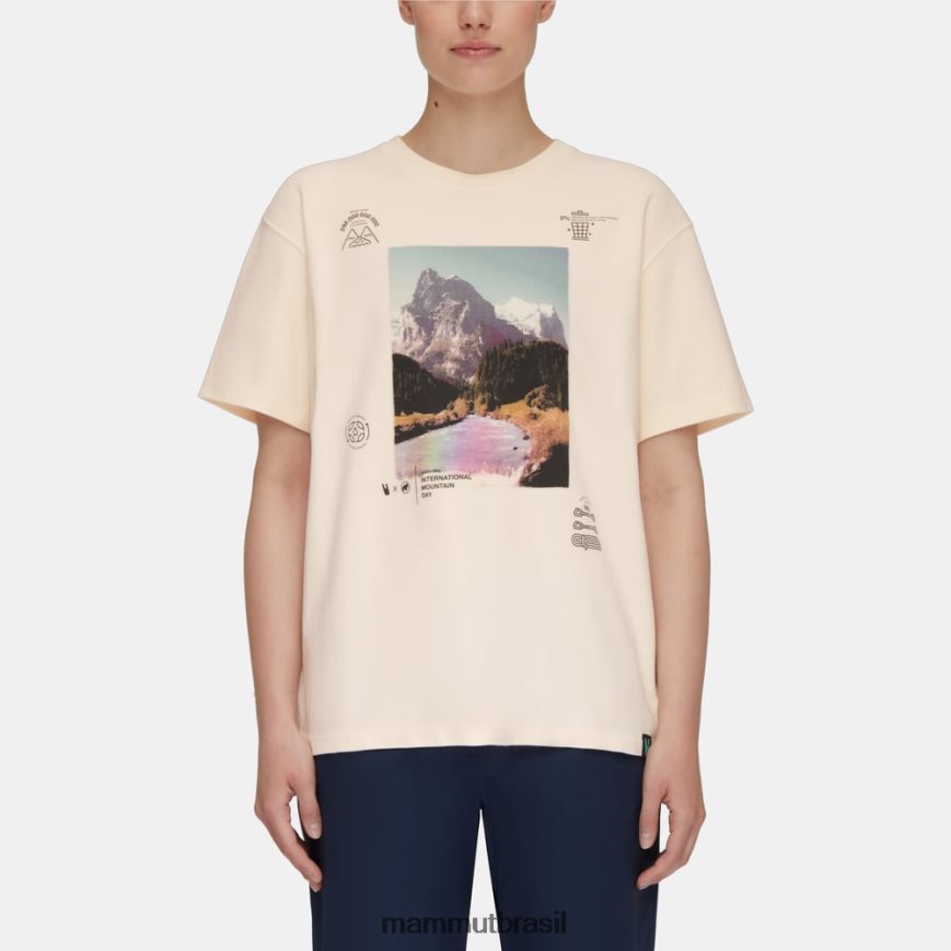 a menos que camiseta do dia da montanha mulheres TZF08F205 Mammut x roupas branco