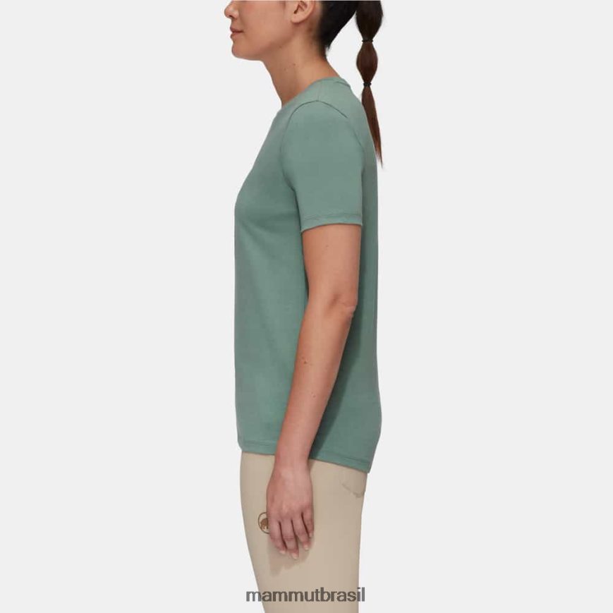 caixa de camiseta núcleo mulheres TZF08F1094 Mammut roupas jade escuro