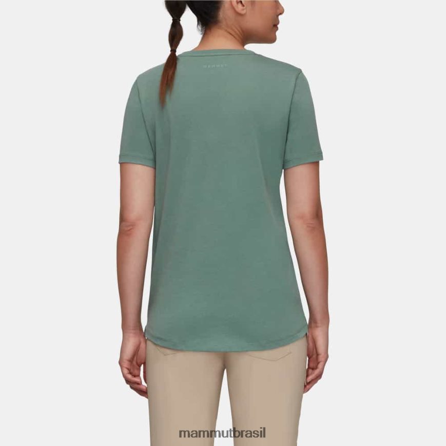 caixa de camiseta núcleo mulheres TZF08F1094 Mammut roupas jade escuro