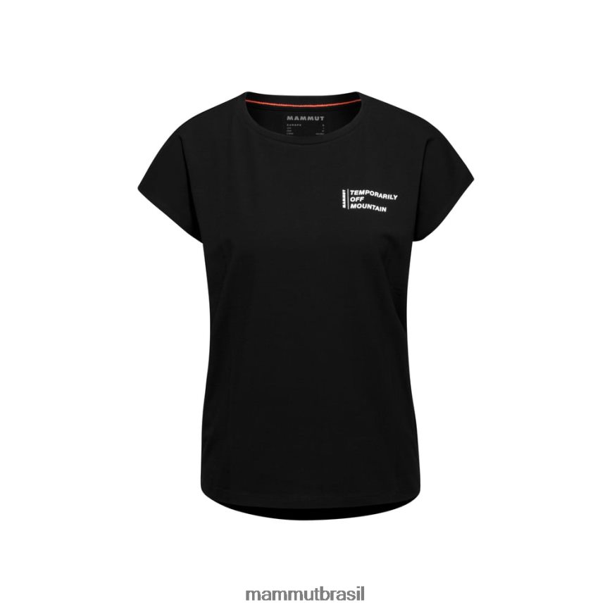 camiseta fora da montanha mulheres TZF08F1114 Mammut roupas preto