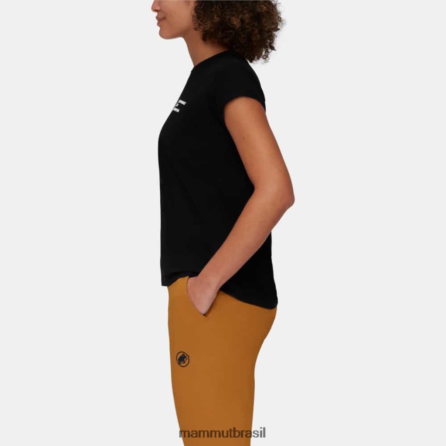 camiseta fora da montanha mulheres TZF08F1114 Mammut roupas preto