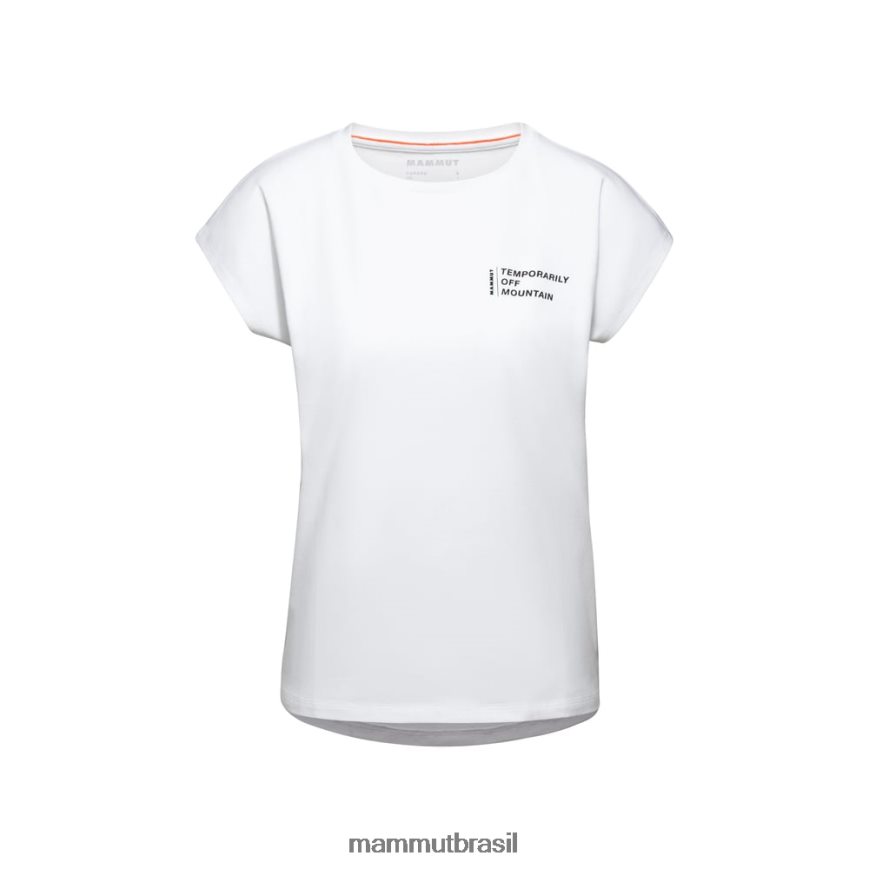 camiseta fora da montanha mulheres TZF08F263 Mammut roupas branco