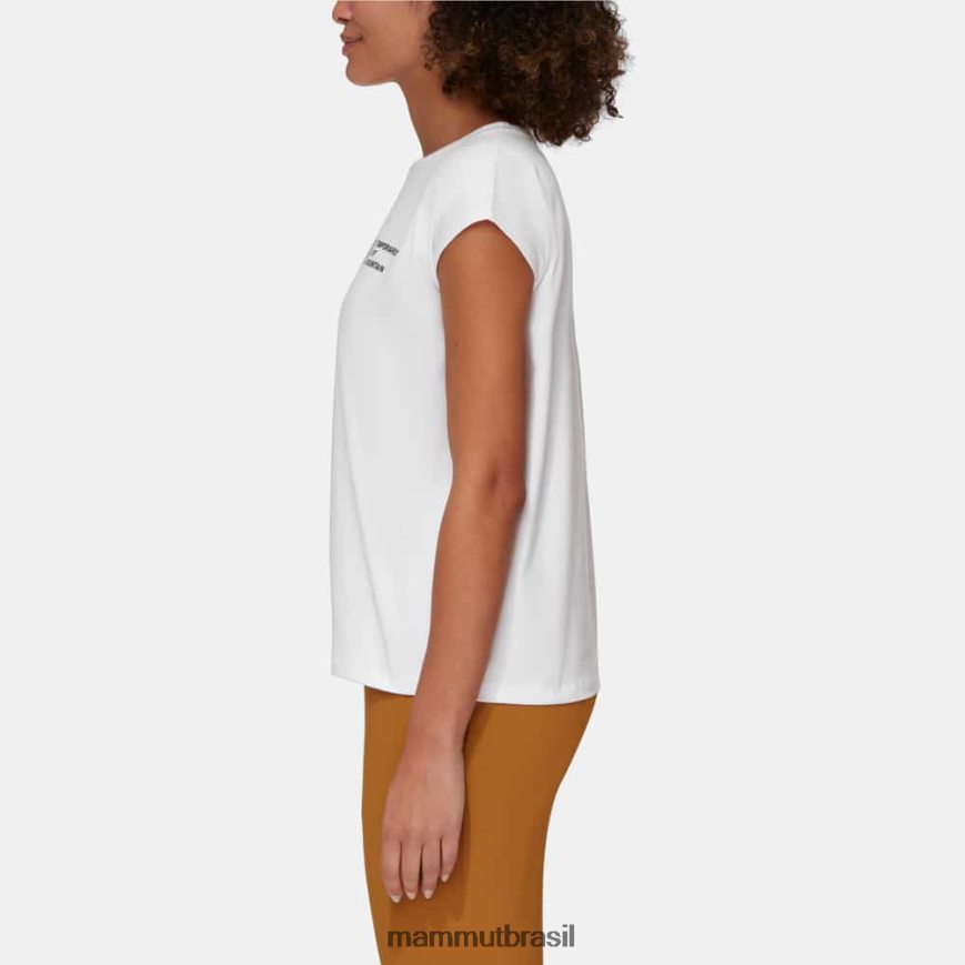 camiseta fora da montanha mulheres TZF08F263 Mammut roupas branco