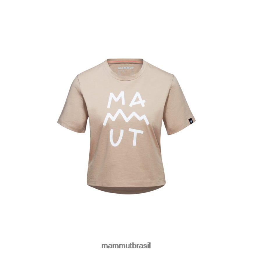 camiseta massone com letras cortadas mulheres TZF08F1093 Mammut roupas savana