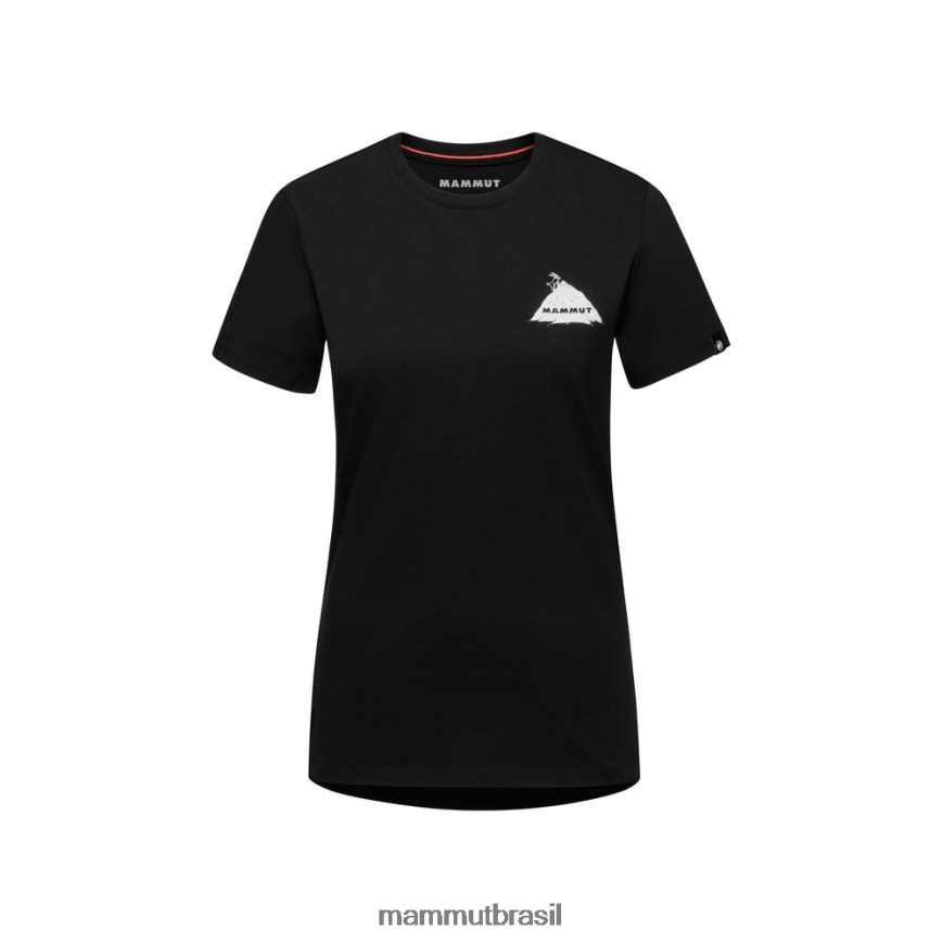 camiseta massone crag mulheres TZF08F249 Mammut roupas preto