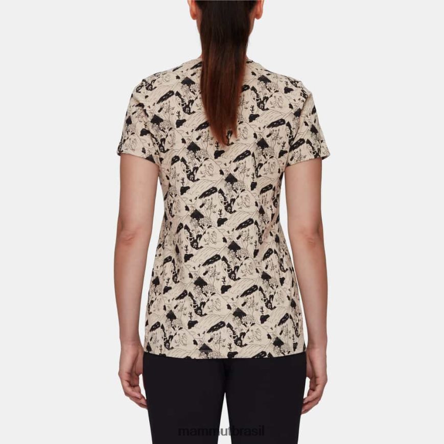 cena de escalada de camiseta massone mulheres TZF08F1107 Mammut roupas savana negra