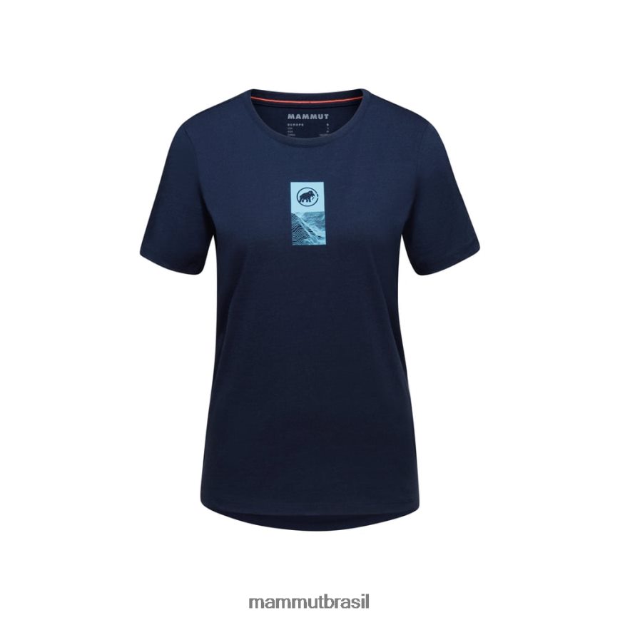 emblema de camiseta principal mulheres TZF08F899 Mammut roupas marinho