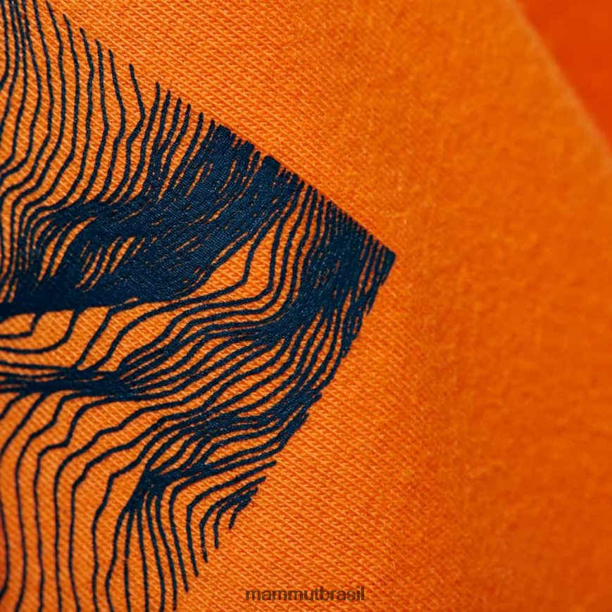 emblema de camiseta principal mulheres TZF08F900 Mammut roupas tangerina escura