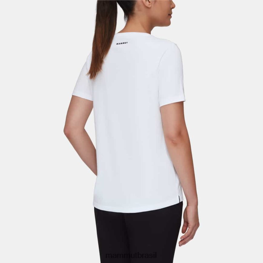 logotipo da camiseta principal mulheres TZF08F1039 Mammut roupas branco