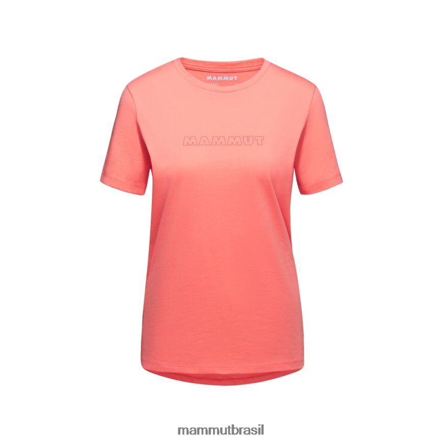 logotipo da camiseta principal mulheres TZF08F1040 Mammut roupas salmão